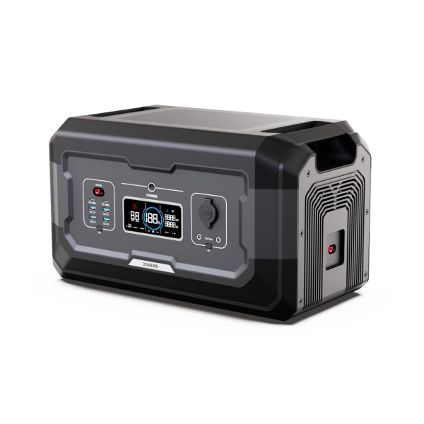 Комплект резервного живлення OUPES 3072Wh 2000W: зарядна станція OUPES S1 2000W 1024Wh LiFePO4 та додаткова батарея OUPES S2-BAT 2048Wh LiFePO4