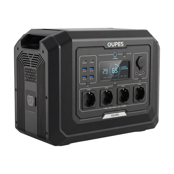 Портативна зарядна станція OUPES Mega 1 S1 2000W 1024Wh LiFePO4