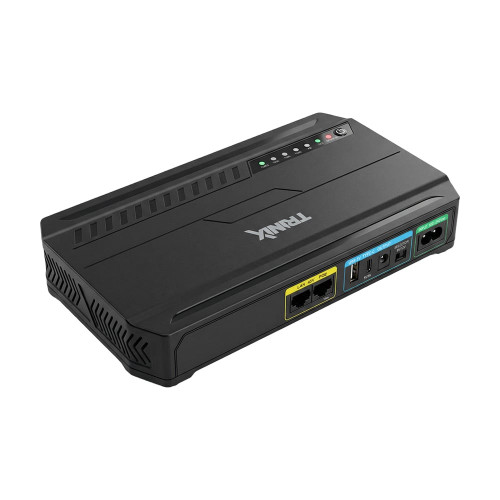 Джерело безперебійного живлення DC UPS Trinix TRX-MUPS-1848 Type-C (24000mAh LiFePo4) 5V/9V/12V/48V/PoE, LiFePo4 4*6Ah, для роутера і медіаконвертера