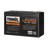 Комплект резервного живлення Trinix: джерело безперебійного живлення PSU-1203LED(M) LiFePO4 і акумуляторна батарея LFP 12V6Ah LiFePO4