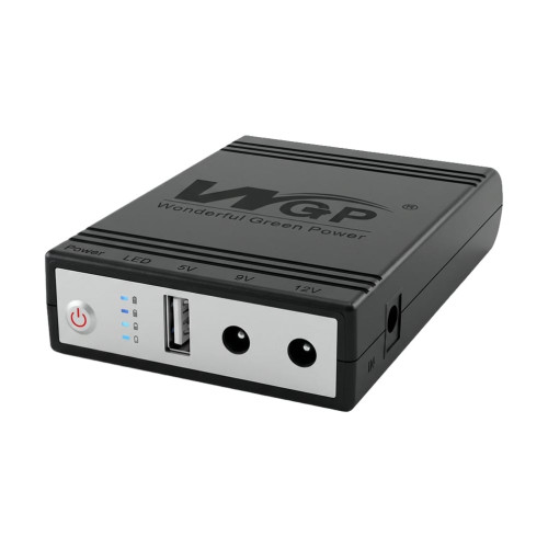 Джерело безперебійного живлення Mini UPS WGP UPS1032 10400mAh 5V/9V/12V, Li-ion 4*2.6Ah, для роутера та оптичного терміналу