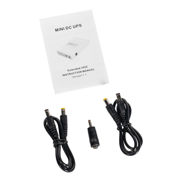 Джерело безперебійного живлення Mini UPS WGP UPS103A White 10400mAh 5V/9V/12V, Li-ion 4*2.6Ah, для роутера та оптичного терміналу