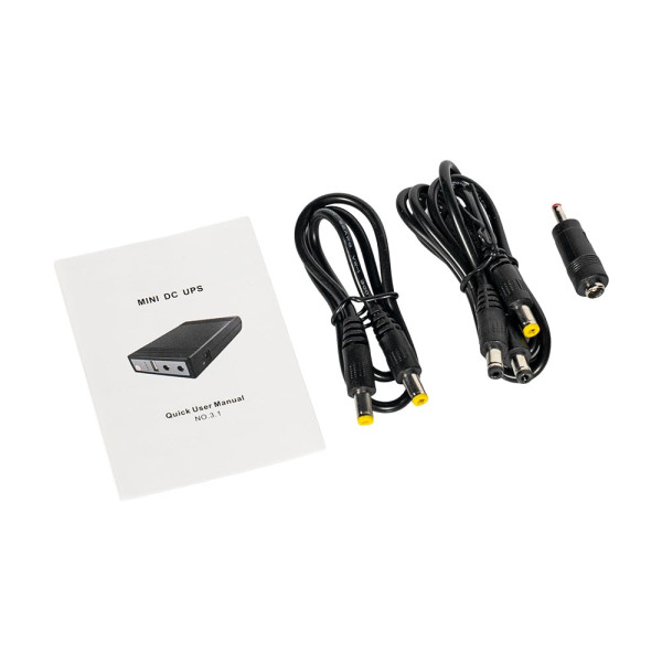 Джерело безперебійного живлення Mini UPS WGP UPS103A 10400mAh 5V/12V/12V, Li-ion 4*2.6Ah, для роутера і медіаконвертера