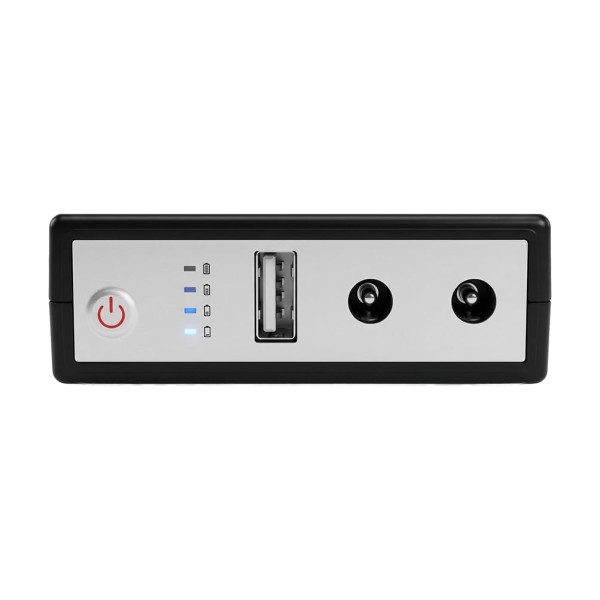 Комплект Mini UPS з блоком живлення: джерело безперебійного живлення Mini UPS WGP UPS1032 Black 10400mAh 5V/9V/12V, Li-ion 4*2.6Ah, для роутера і оптичного термінала та блок живлення SPF-1202B 12V/2A (24W)