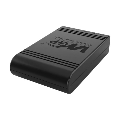 Комплект Mini UPS з блоком живлення: джерело безперебійного живлення Mini UPS WGP UPS1032 Black 10400mAh 5V/9V/12V, Li-ion 4*2.6Ah, для роутера і оптичного термінала та блок живлення SPF-1202B 12V/2A (24W)